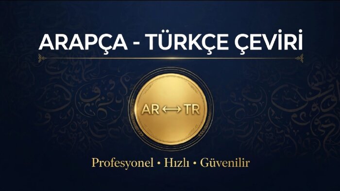 Arapça Türkçe çeviri yaparım