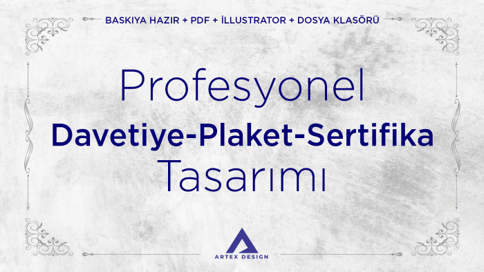 size davetiye plaket ve sertifika tasarlarım