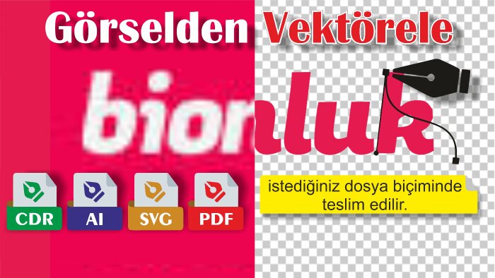 logo ve çalışmalarınızı vektörel formata çeviririm