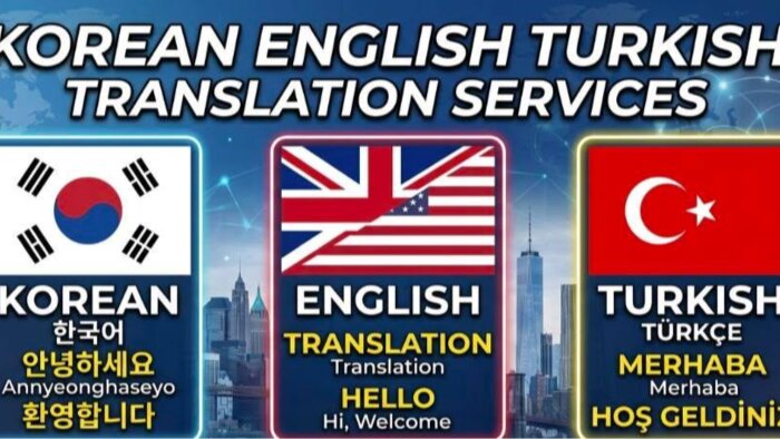  İngilizce ve Korece çeviri yapabilirim