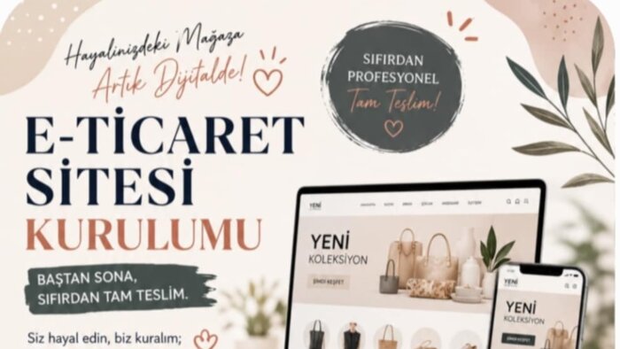 sıfırdan e-ticaret sitenizi kurarım