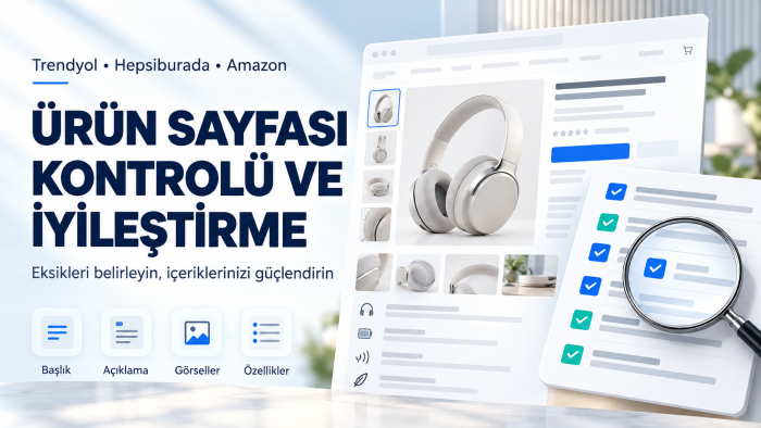 Trendyol, Hepsiburada ve Amazon sayfalarınızı analiz ederim