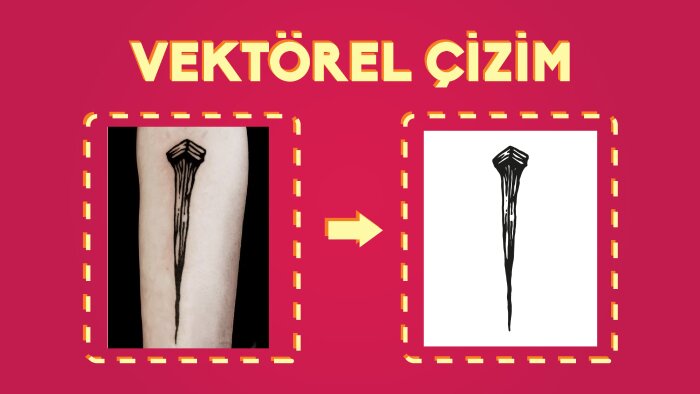 Fotoğraftan vektöre çizim yapıyorum