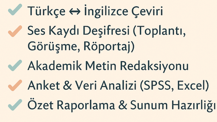 ses kayıtlarınızı profesyonelce yazıya aktarıyorum