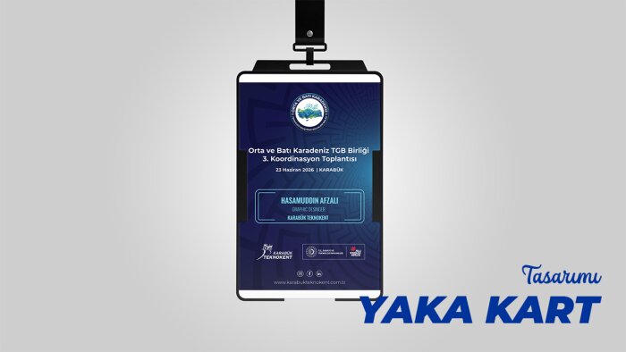 etkinlik ve personel için yaka kartı tasarımı yaparım
