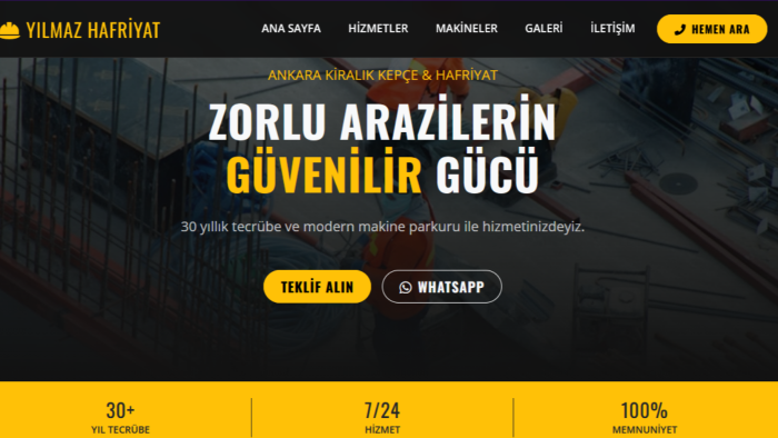 işinize özel SEO uyumlu, arama odaklı sitenizi tasarlarım