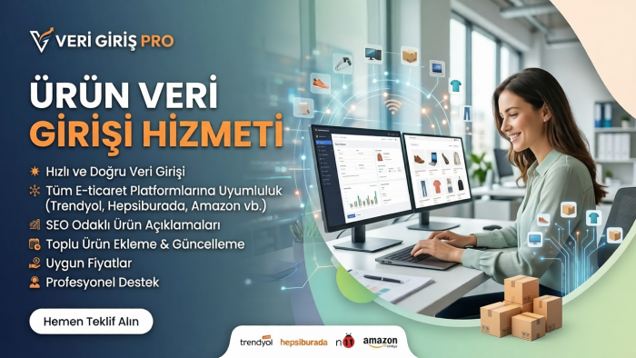 sizler için ürün ve veri girişi yapabilirim