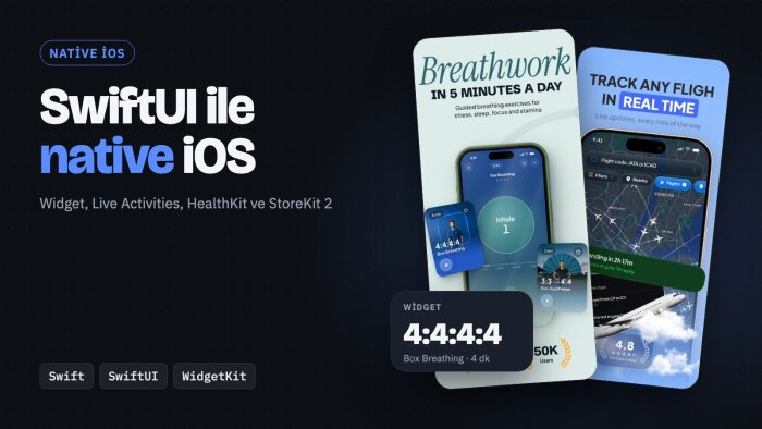 SwiftUI ile native iOS uygulaması geliştiririm