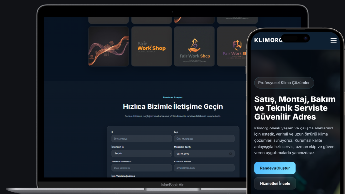 anahtar teslim web site yaparım