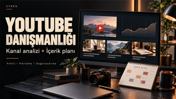 YouTube kanalınıza analiz ve danışmanlık sunabilirim