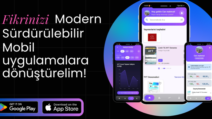 sizin için modern, güvenli mobil uygulamalar geliştiririm