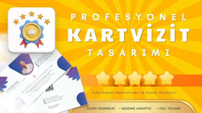 sizin için kurumsal kartvizit tasarlayabilirim