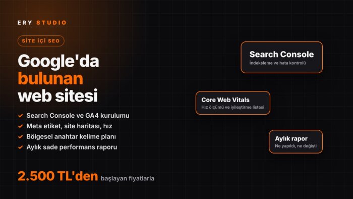 sitenizin SEO kurulumunu ve aylık takibini yaparım