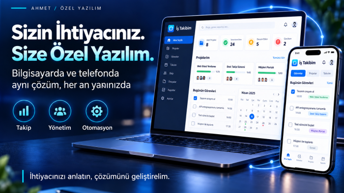 ihtiyacınıza özel program ve otomasyon geliştiririm