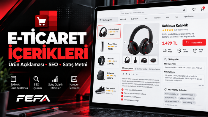 ürünleriniz için seo odaklı açıklama metinleri yazarım