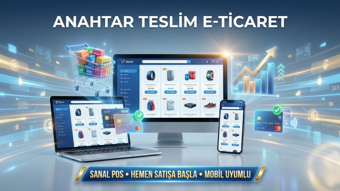 satışa hazır sanal POSlu e-ticaret sitesi kurarım
