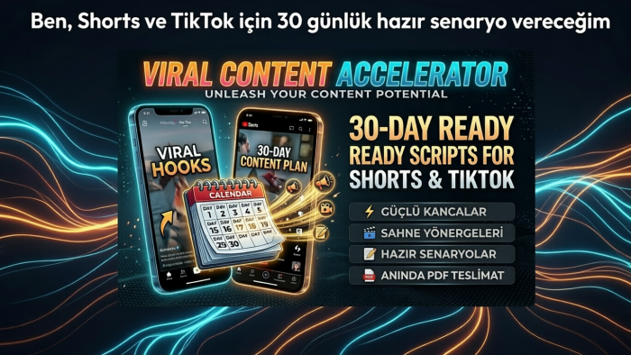 Shorts ve TikTok videolarınız için hazır senaryo yazarım