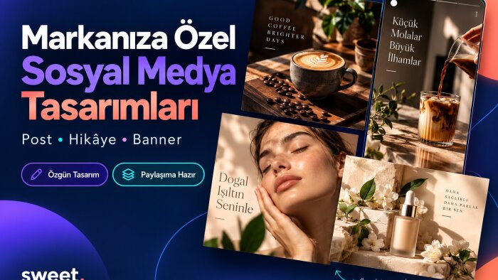 markanıza dikkat çekici sosyal medya görselleri tasarlarım