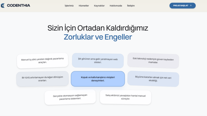 kurumsal/modern web çözümleri geliştiririm