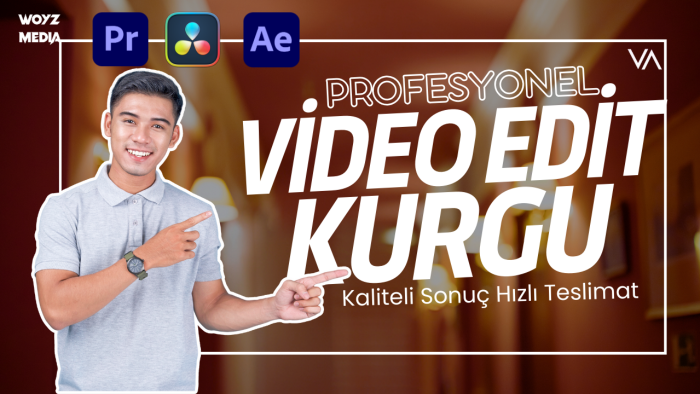 profesyonel biçimde videolarınızı düzenler editlerim