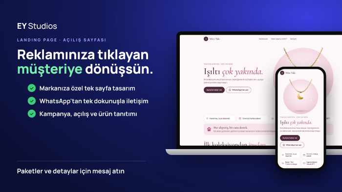 reklamlarınız için satış getiren landing page yaparım