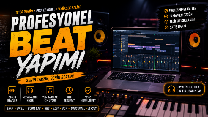 rap şarkılarınız için özgün beatler üretebilirim