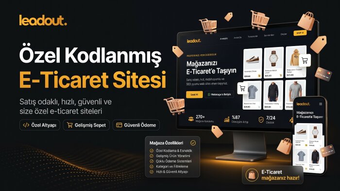 markanıza özel kodlanmış e-ticaret sitesi yaparım