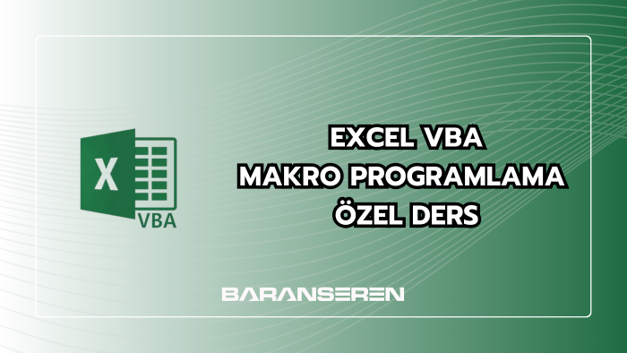 Excel VBA makro programlama online ders verebilirim