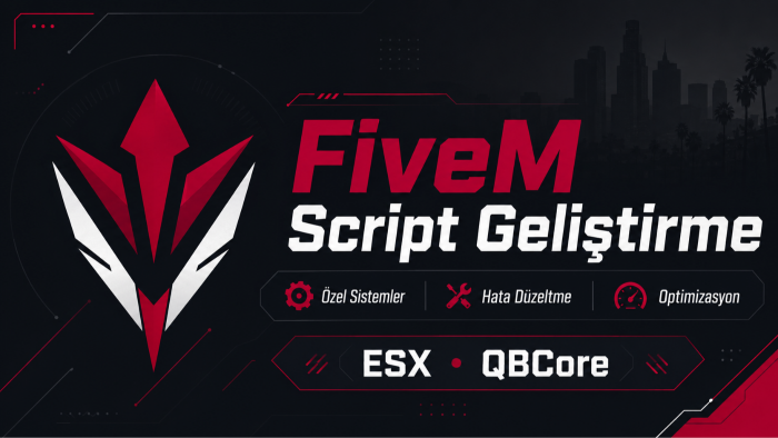 FiveM sunucunuz için özel script geliştiririm