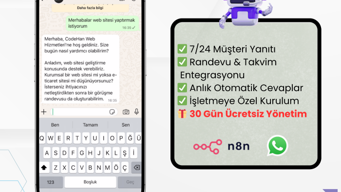yapay zeka destekli whatsapp asistan kurabilirim