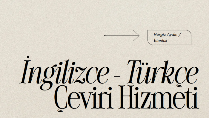 çeviri hizmeti veriyorum