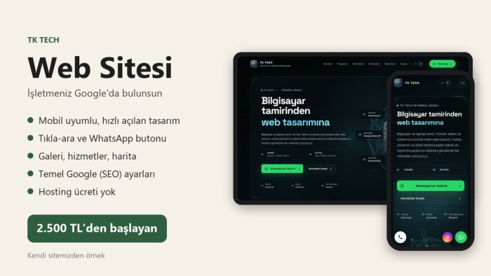 işletmenize hızlı ve mobil uyumlu web sitesi yaparım