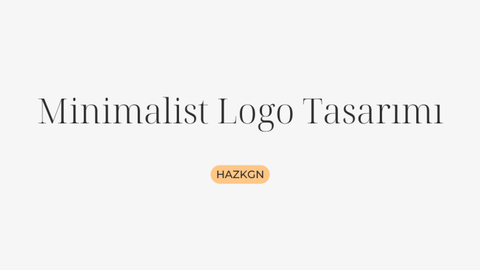 sizlere minimalist logolar tasarlayabilirim