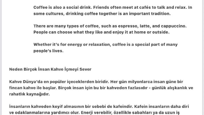 İngilizce'den Türkçe'ye akıcı ve doğru çeviriler sunarım