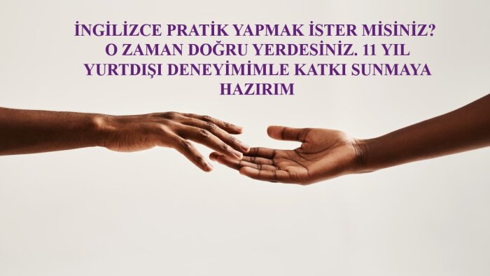 sizinle İngilizce pratik yapabilirim