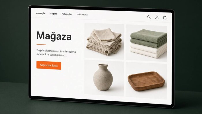 mağazanız için e-ticaret sitesi kurarım