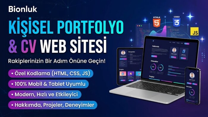 projelerinizi sergileyeceğiniz kişisel web sitesi hazırlarım