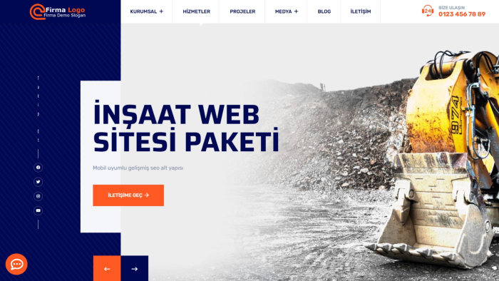 kurumsal inşaat web sitesi scripti kurulumu yapabilirim