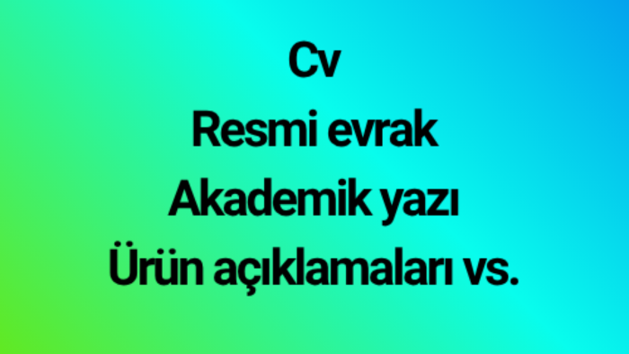 TR-İNG veya İNG-TR çevirilerinizi yapabilirim