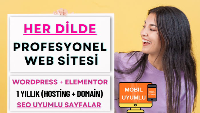 her dilde profesyonel web sitesi yaparım