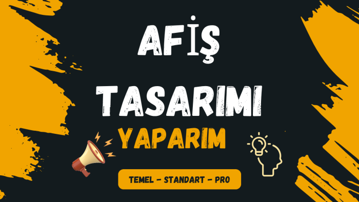 profesyonel ve dikkat çekici Afiş tasarlarım