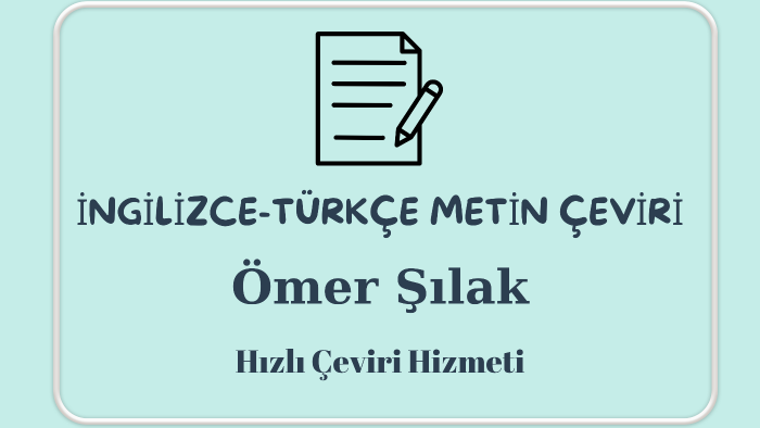 istediğiniz konuda çeviri yapabilirim