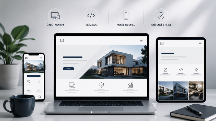 işletmenize veya size özel kodlanmış web sitesi geliştiririm