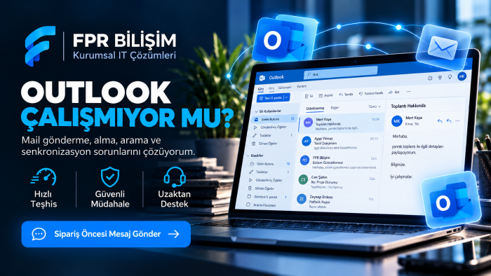 Outlook mail sorunlarını uzaktan çözerim