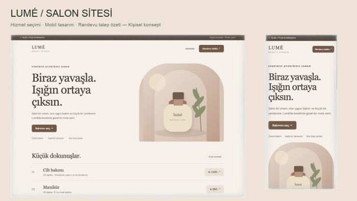 güzellik salonunuz için mobil web sitesi hazırlarım