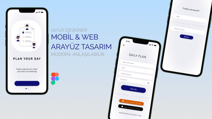 mobil ve web arayüz tasarımınızı yapabilirim