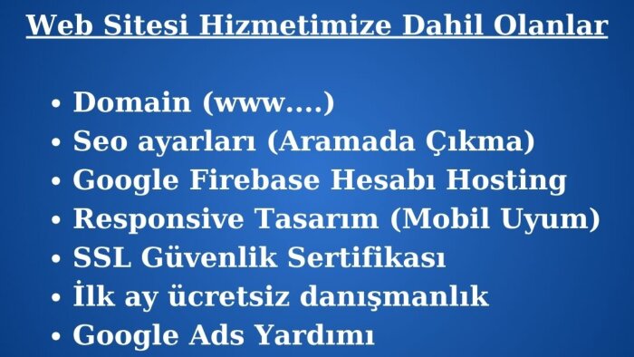 farklı sektörlere özel profesyonel web siteleri yapabilirim
