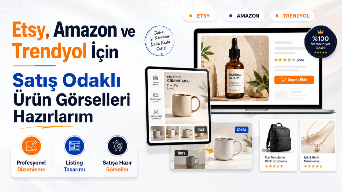 e- ticaret  için satış odaklı ürün görselleri hazırlarım