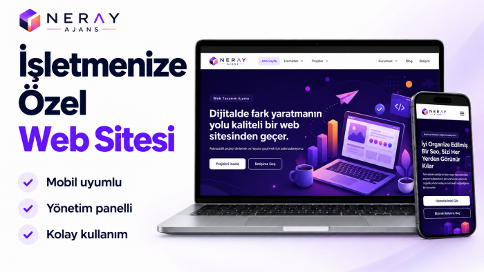 işletmenize özel, mobil uyumlu web sitesi geliştiririm