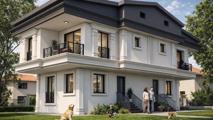 3ds max ile dış cephe render yaparım